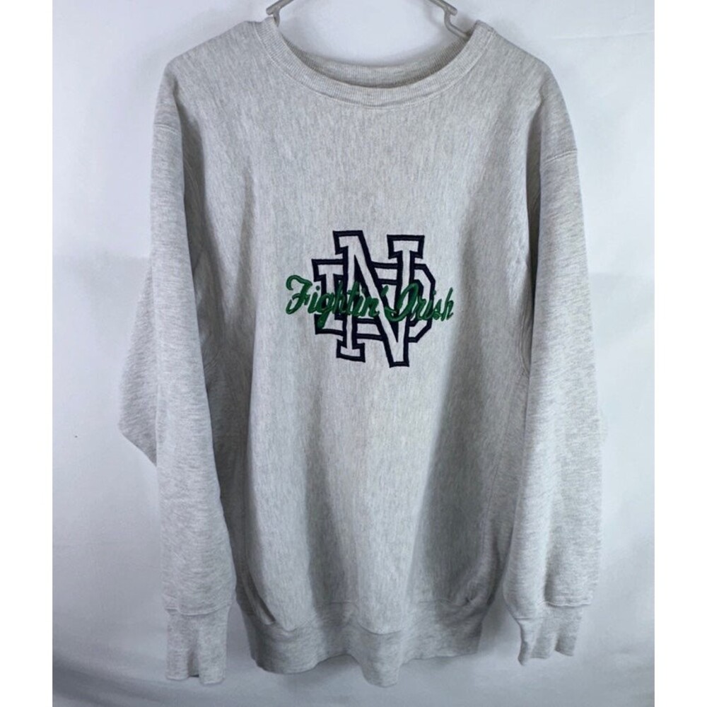Vintage Champion Norte Dame Fighting Irish Reverse Weave Sweatshirt XXL